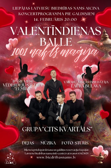 Valentīndienas koncertprogramma “Tūkstoš un vienas nakts maģija”
