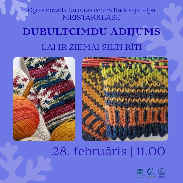 Meistarklase dubultcimdu adījums | LAI IR ZIEMAI SILTI RĪTI