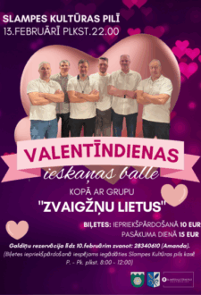 Valentīndienas balle Slampē