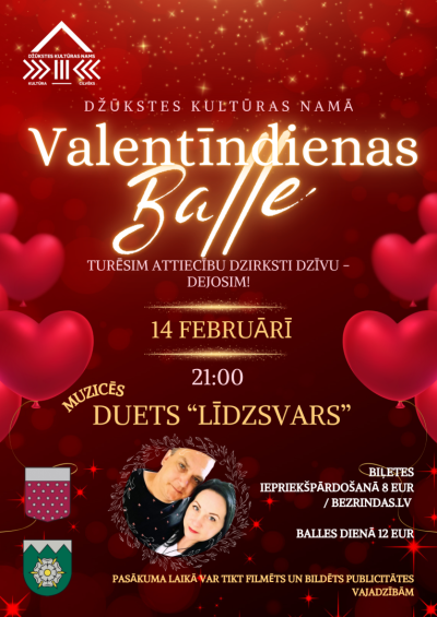 Valentīndienas ballīte Džūkstē