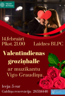 Valentīndienas groziņballe kopā ar muzikantu Vigo Graudiņu