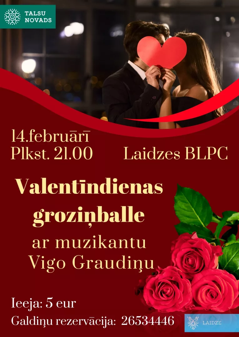 Valentīndienas groziņballe kopā ar muzikantu Vigo Graudiņu