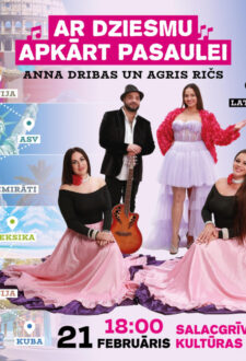 Koncerts – Ar dziesmu apkārt pasaulei