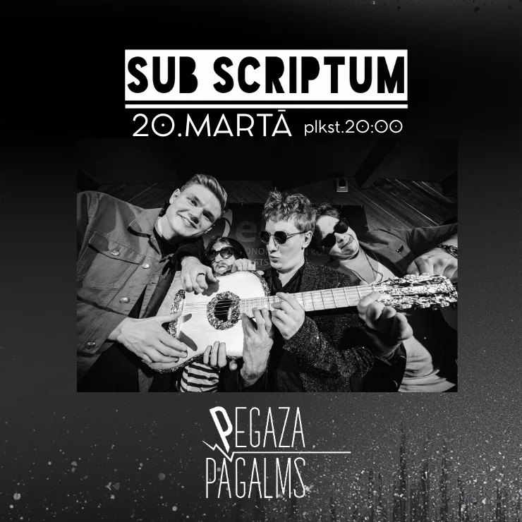 Sub Scriptum. Akustiskais koncerts Pegaza Viesistabā