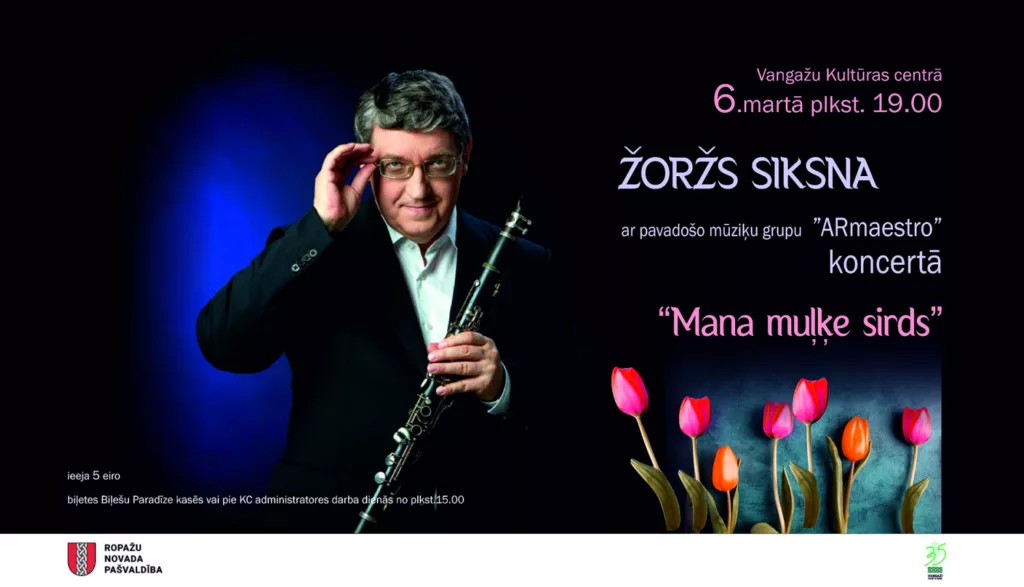 Sieviešu dienas koncerts "Mana muļķe sirds" ar Žoržu Siksnu