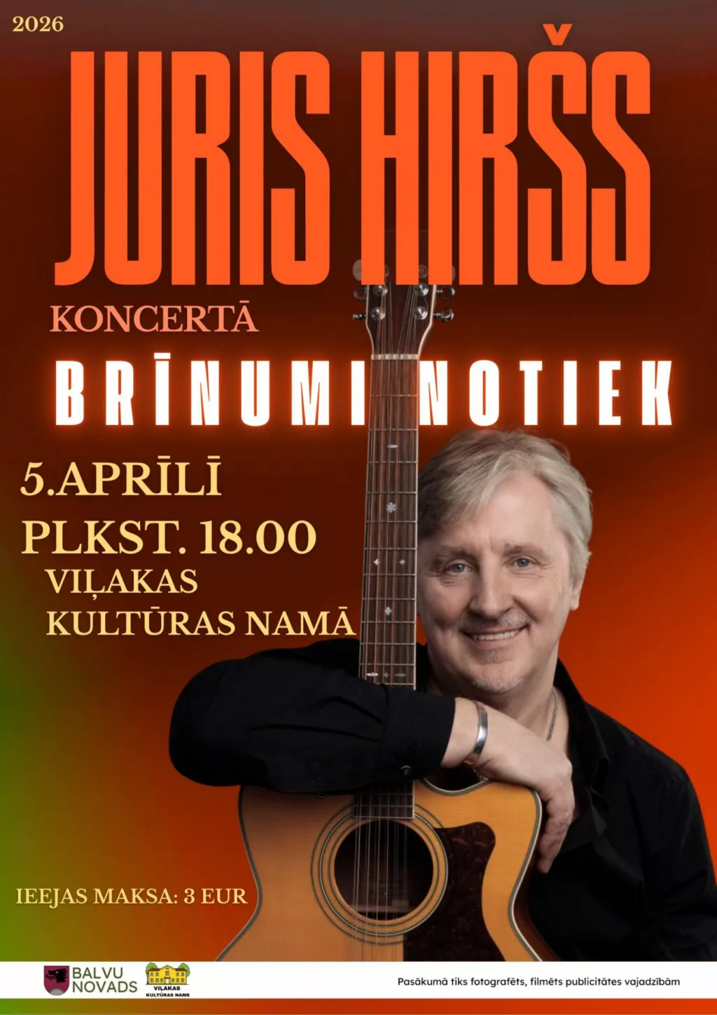 Juris Hiršs koncertā “Brīnumi notiek”