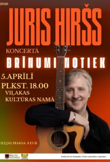 Juris Hiršs koncertā “Brīnumi notiek”