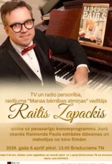 Pavasara saulgriežu koncerts – Raitis Zapackis