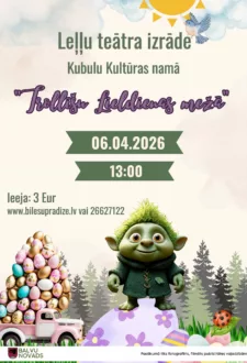 Leļļu teātra izrāde “Trollīšu Lieldienas mežā”