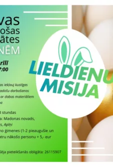 Lieldienu misija atpūtas kompleksā “Apīņi”