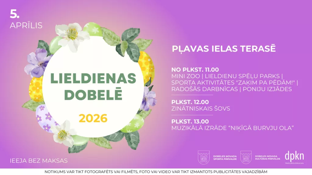 Lieldienas Dobelē 2026