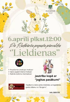 Lieldienu pasākums Rudbāržos: Izklaide, darbnīcas un svētku jautrība visai ģimenei