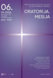 Rīgas kamerkora “Ave Sol” koncerts – Hendeļa oratorija “Mesija”