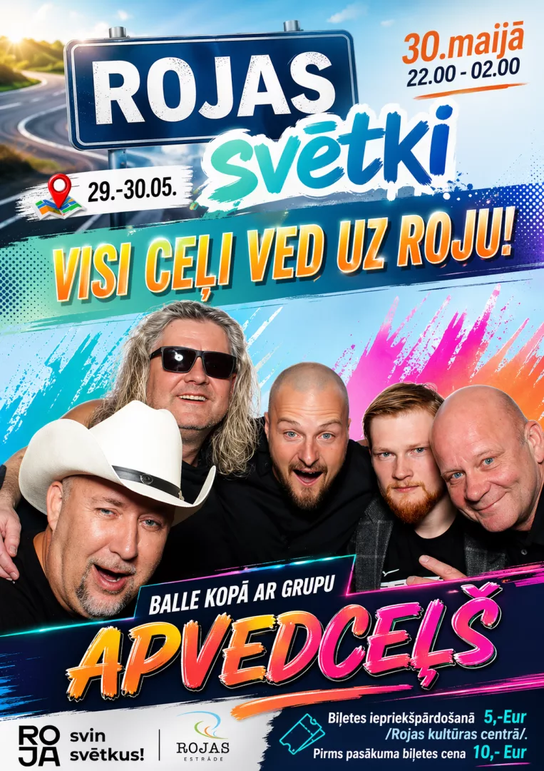 Rojas svētki. Balle kopā ar grupu „Apvedceļš”