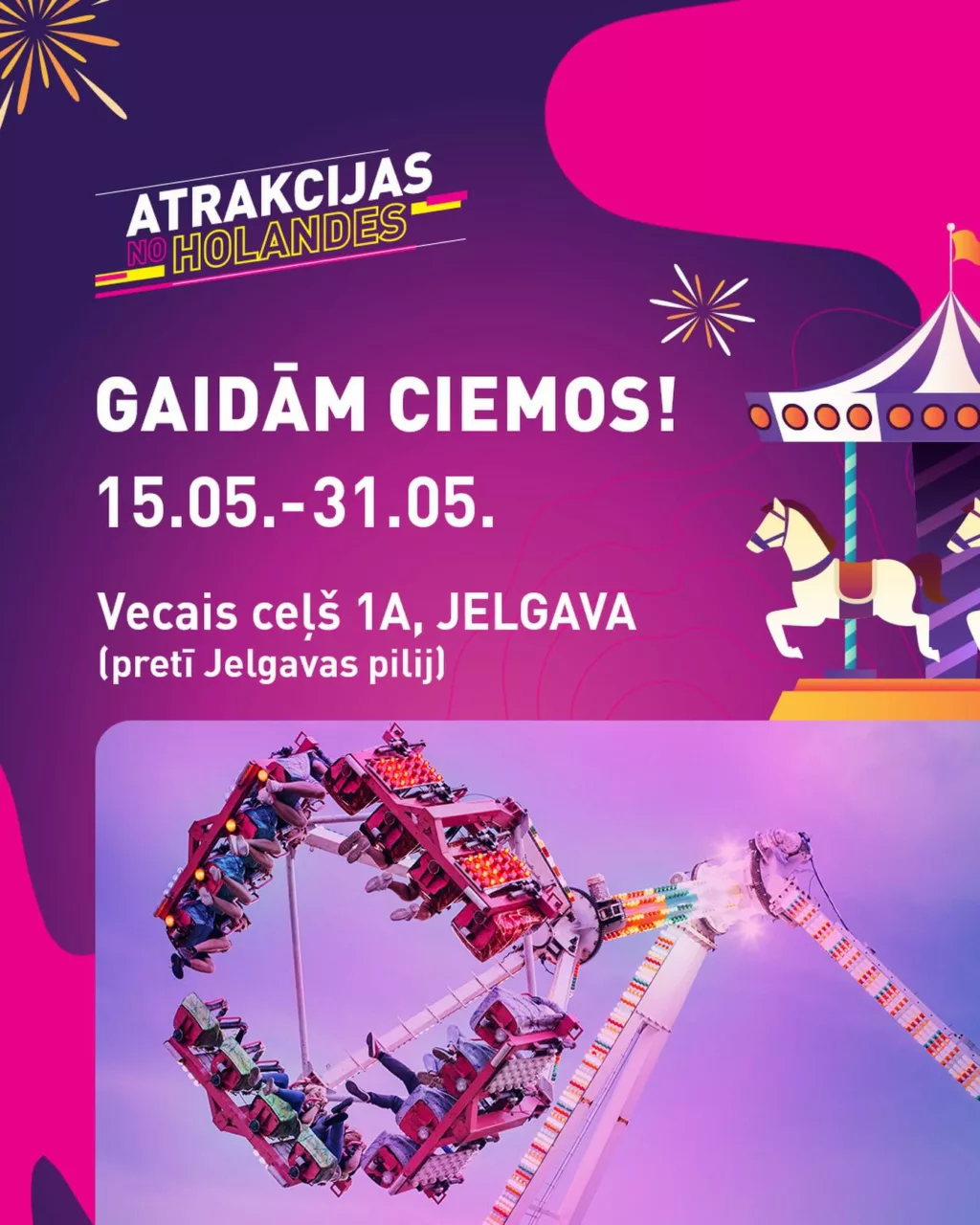 Atrakcijas no Holandes Jelgavā 2026