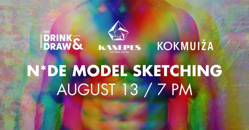 DRINK AND DRAW modeļu skicēšanas vakars @KKC