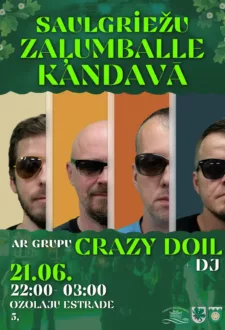 Saulgriežu ZAĻUMBALLE KANDAVĀ ar grupu CRAZY DOIL