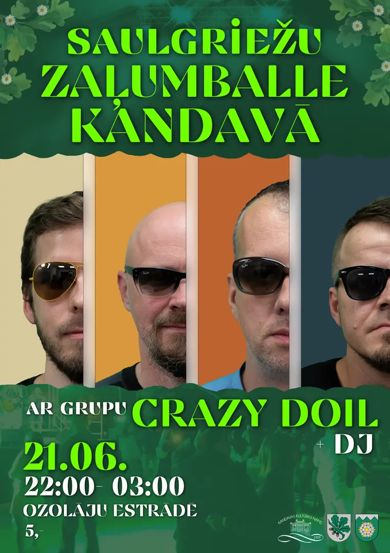 Saulgriežu ZAĻUMBALLE KANDAVĀ ar grupu CRAZY DOIL