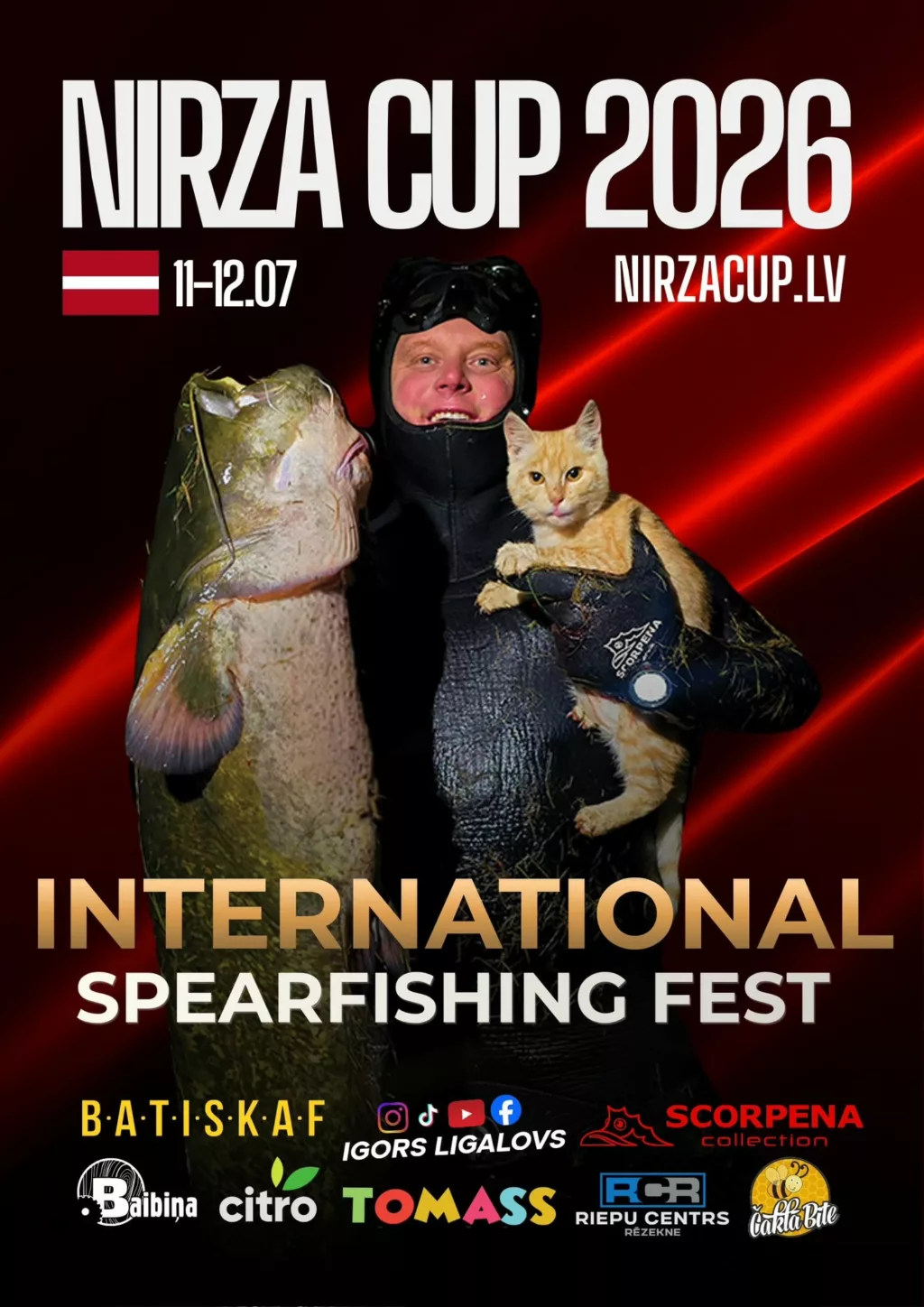 Zemūdens sacensības NIRZA CUP 2026