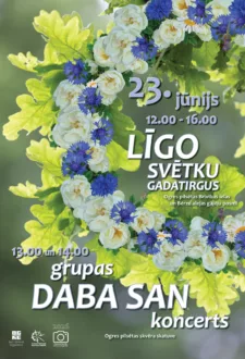 LĪGO GADATIRGUS un grupas DABA SAN koncerts