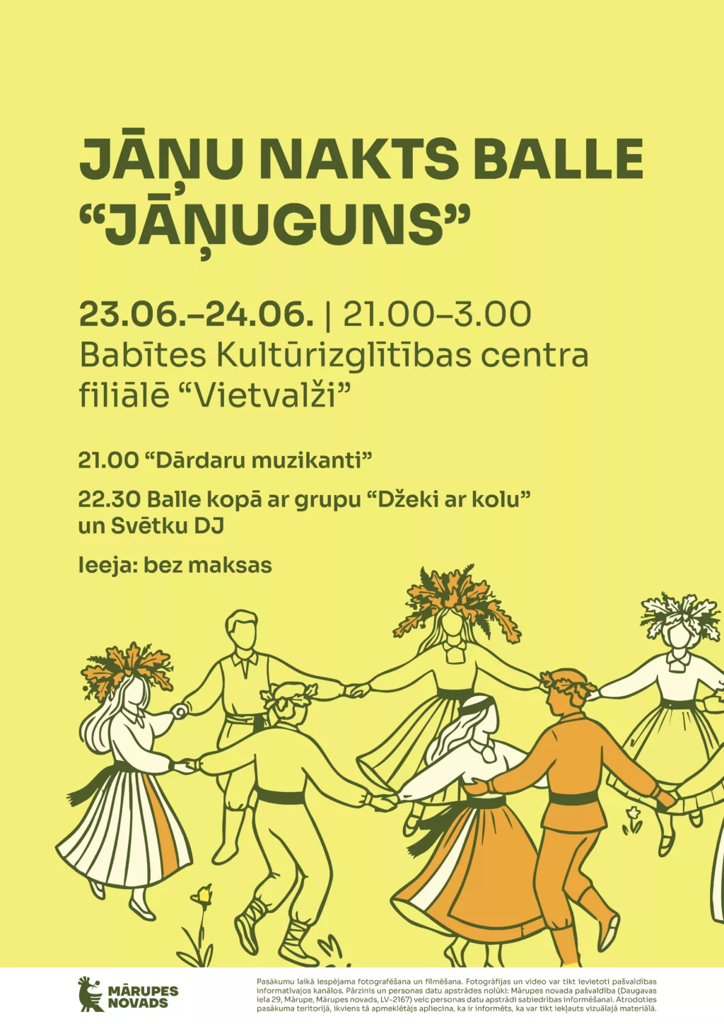 Jāņu nakts balle “Jāņuguns” Spuņciemā