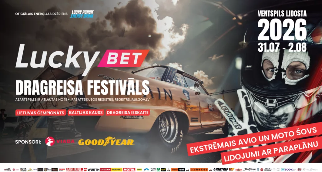 LuckyBet Latvijas Dragreisa Festivāls 2026