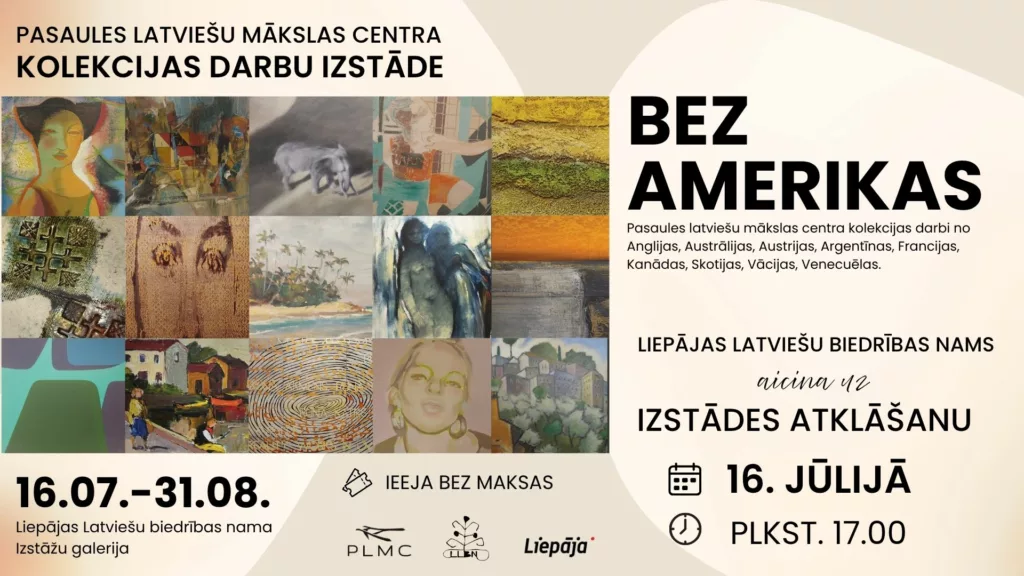 PLMC kolekcijas darbu izstādes “BEZ AMERIKAS” atklāšana
