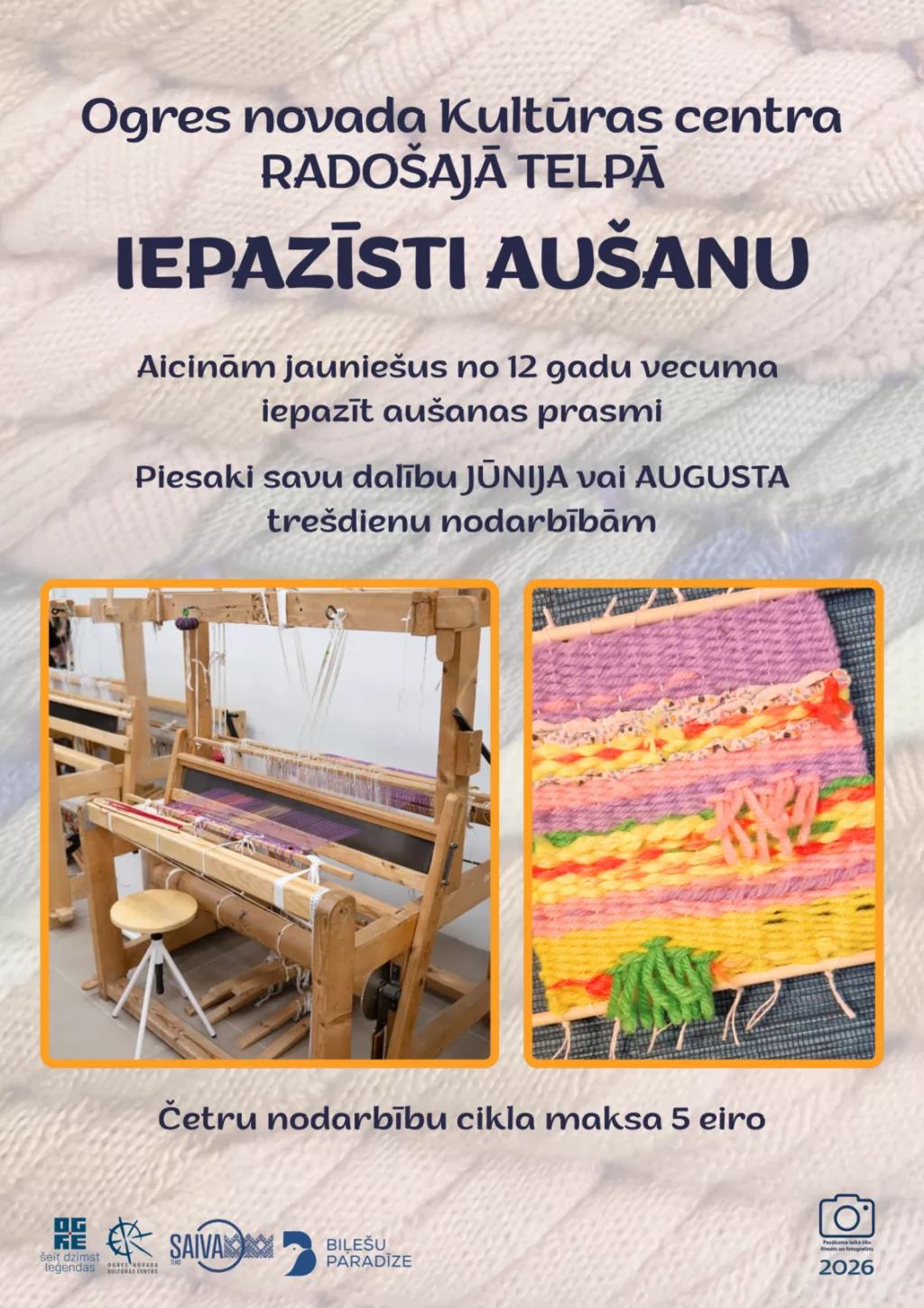 Nodarbību cikls IEPAZĪSTI AUŠANU