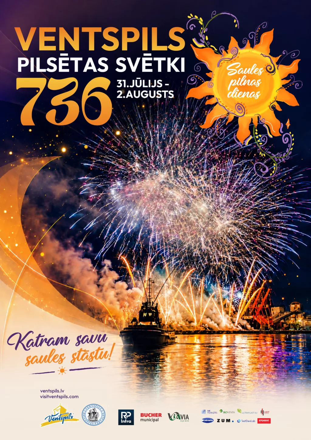 Pilsētas svētki 2026 – Ventspils 736. jubileja