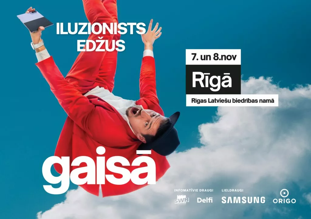 Iluzionists Edžus GAISĀ Rīgā