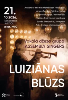Vokālās džeza grupas “Assembly Singers” koncerts “Luiziānas blūzs”