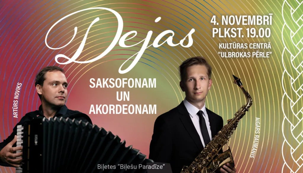 Koncerts “Dejas saksofonam un akordeonam”