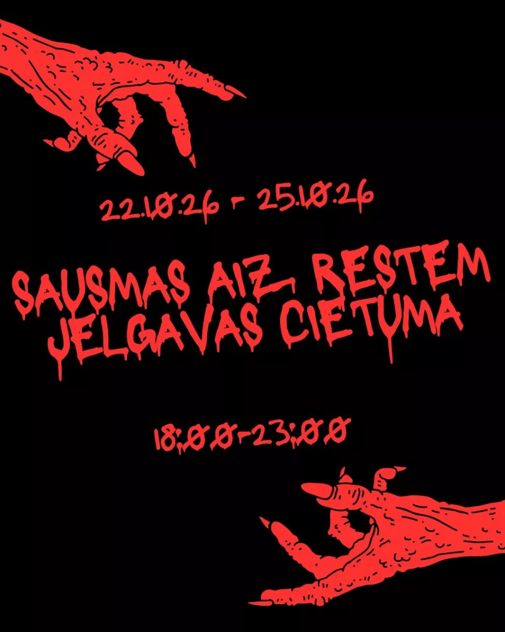 Šausmas aiz restēm Jelgavas Cietumā – Helovīns