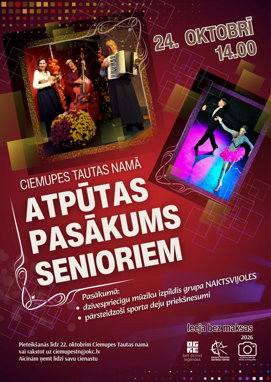 ATPŪTAS PASĀKUMS SENIORIEM