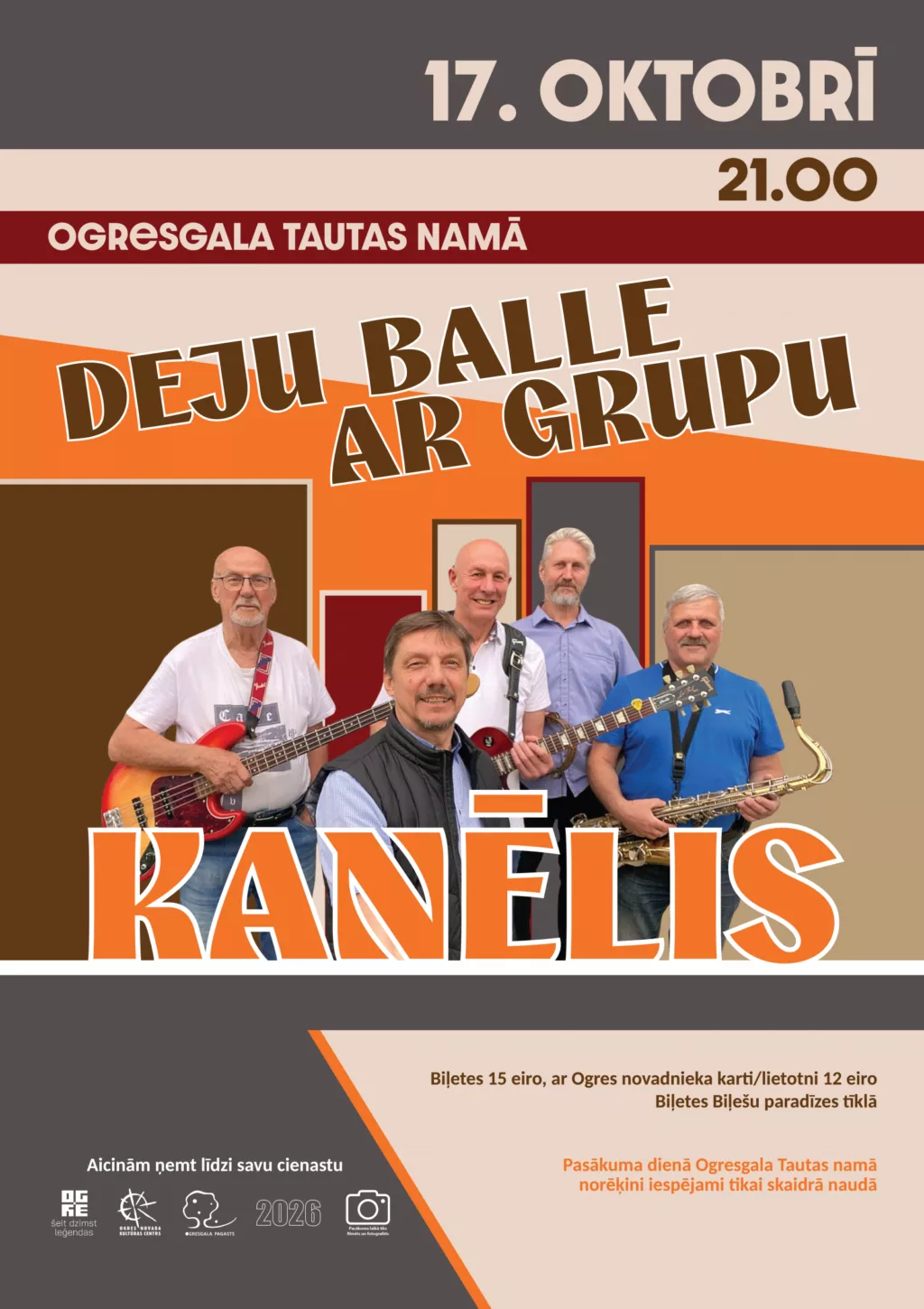 Deju balle ar grupu KANĒLIS