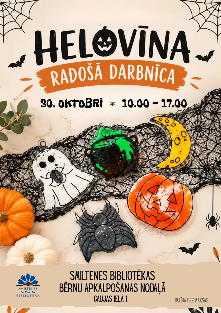 Helovīna radošā darbnīca Smiltenes bibliotēkā