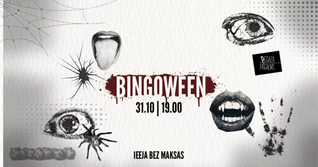 BINGOWEEN – halovīna bingo Pegaza Viesistabā