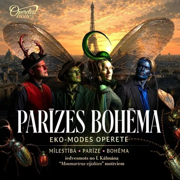 PARĪZES BOHĒMA ǀ eko-modes operete ǀ iedvesmots no I.Kálmána Monmartras vijolītes