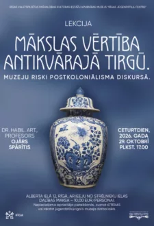 Prof., Dr. habil. art. Ojāra Spārīša lekcija “Mākslas vērtība antikvārajā tirgū un muzeju riski postkoloniālisma diskursā”