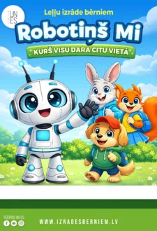 ROBOTIŅŠ MI – KURŠ VISU DARA CITU VIETĀ leļļu izrāde bērniem / TEĀTRIS UN ES